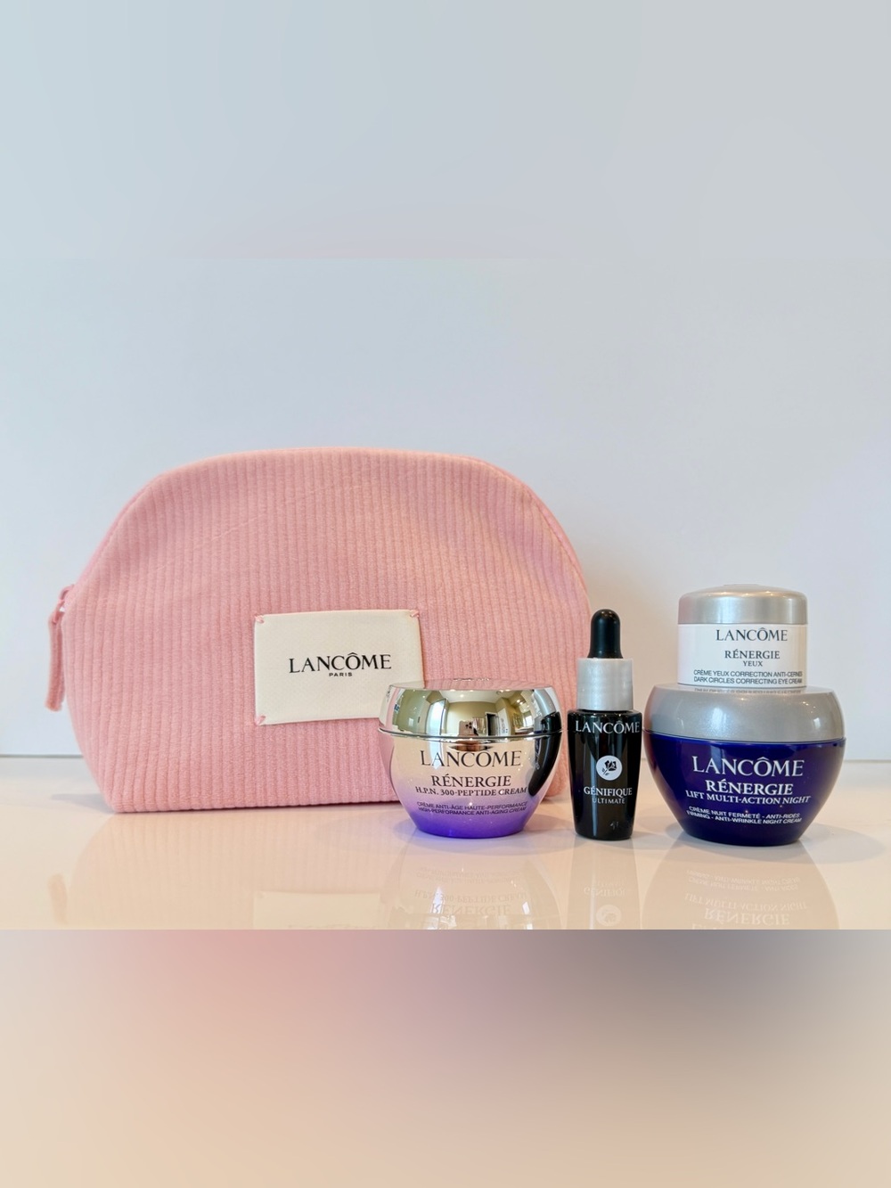 NEW Lancome 5-Pc. Rénergie X Genifique Skincare Starter Kit Set, $150 Value